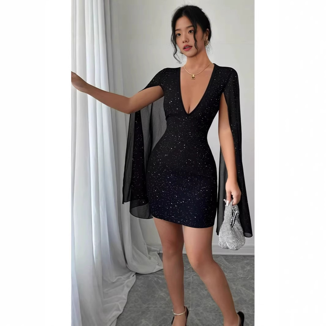 Midi Dress - Vestido Midi Bodycon com Decote em