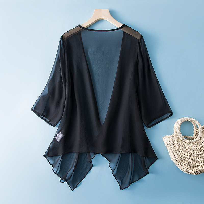 Cardigan protetor solar para m - Silk Blouse avaliação e preço