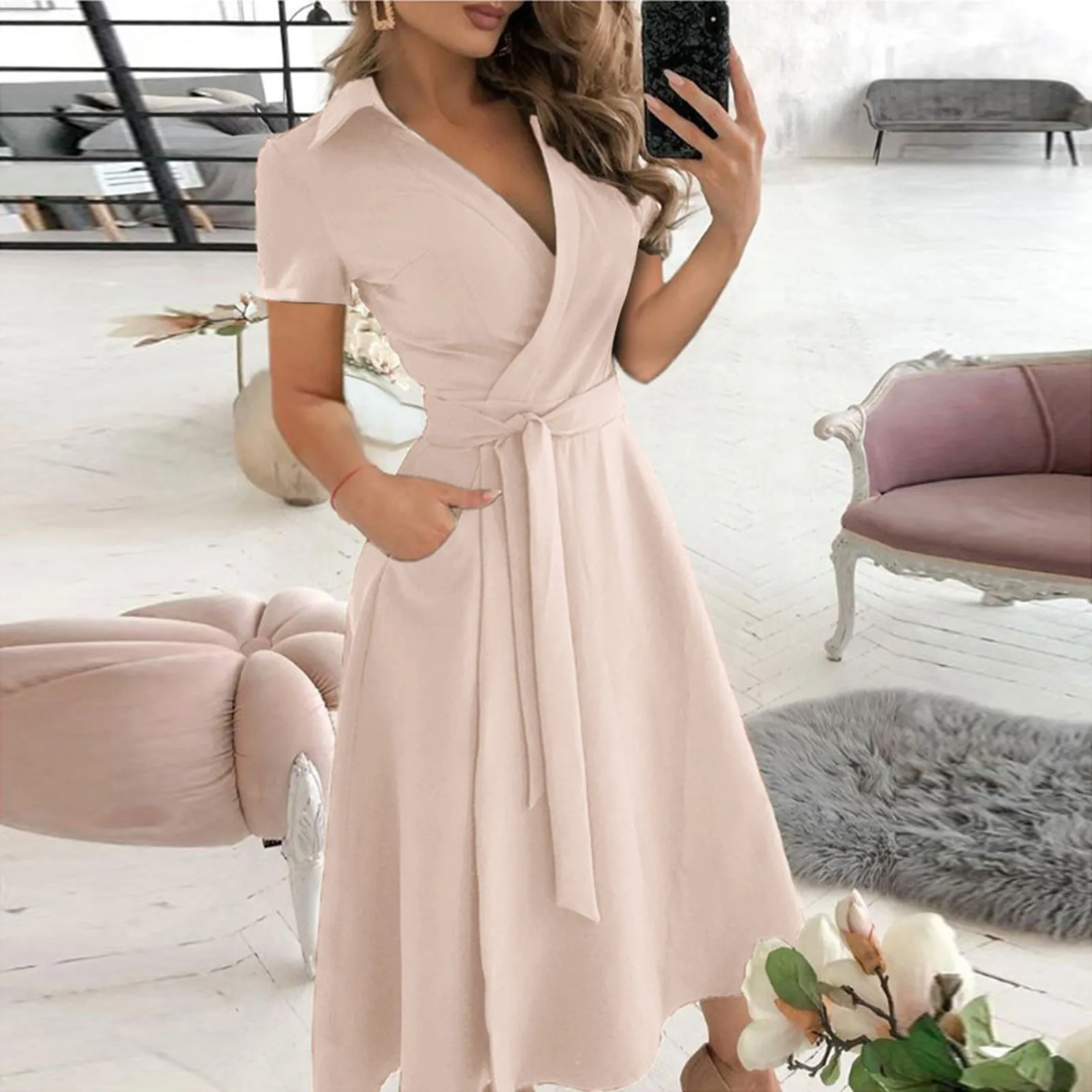 Primavera verão moda escritóri - Women'S Red Formal Wear avaliação e preço