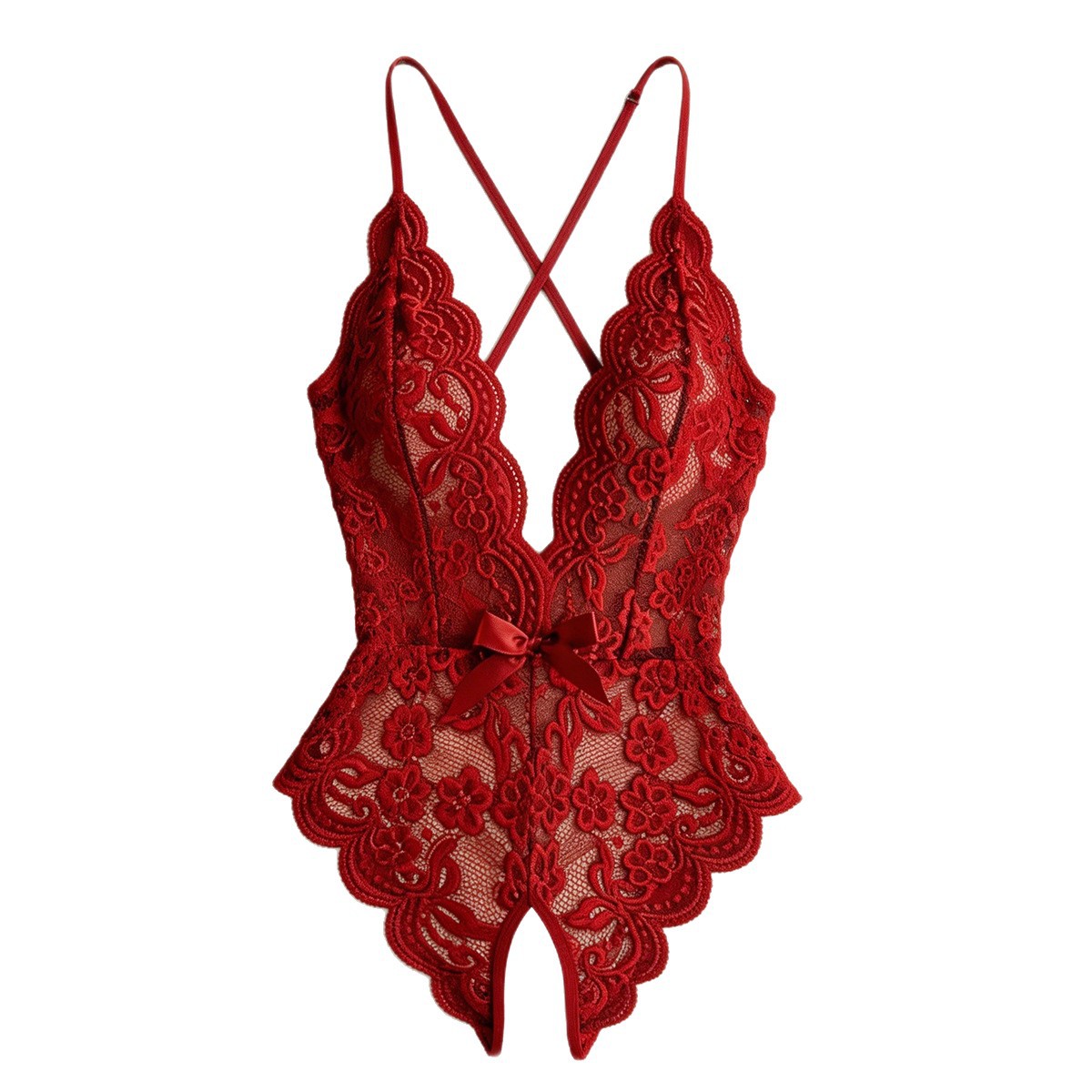 Lingerie sexy sem crotch para  - Lace Dress avaliação e preço