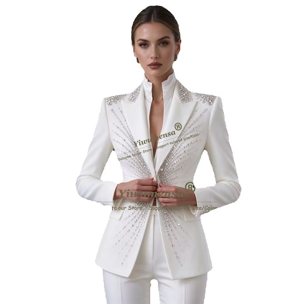 Conjunto de calças e casaco de - Womens Blazer avaliação e preço