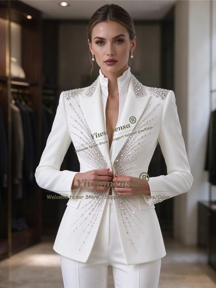 Conjunto de calças e casaco de - Womens Blazer avaliação e preço
