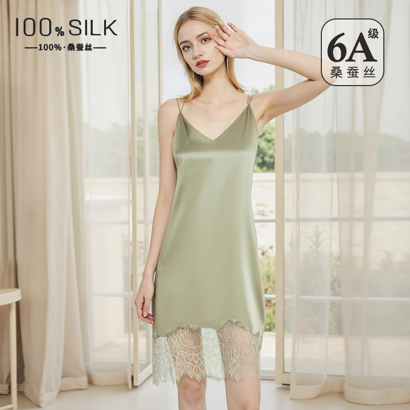 Vestido de seda de amoreira de - Lace Dress avaliação e preço