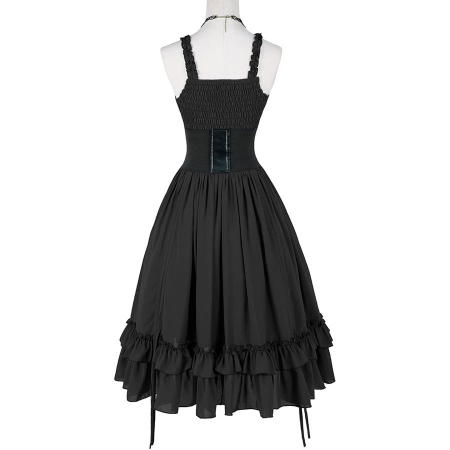Vestido Gótico Feminino com Co - Midi Dress avaliação e preço