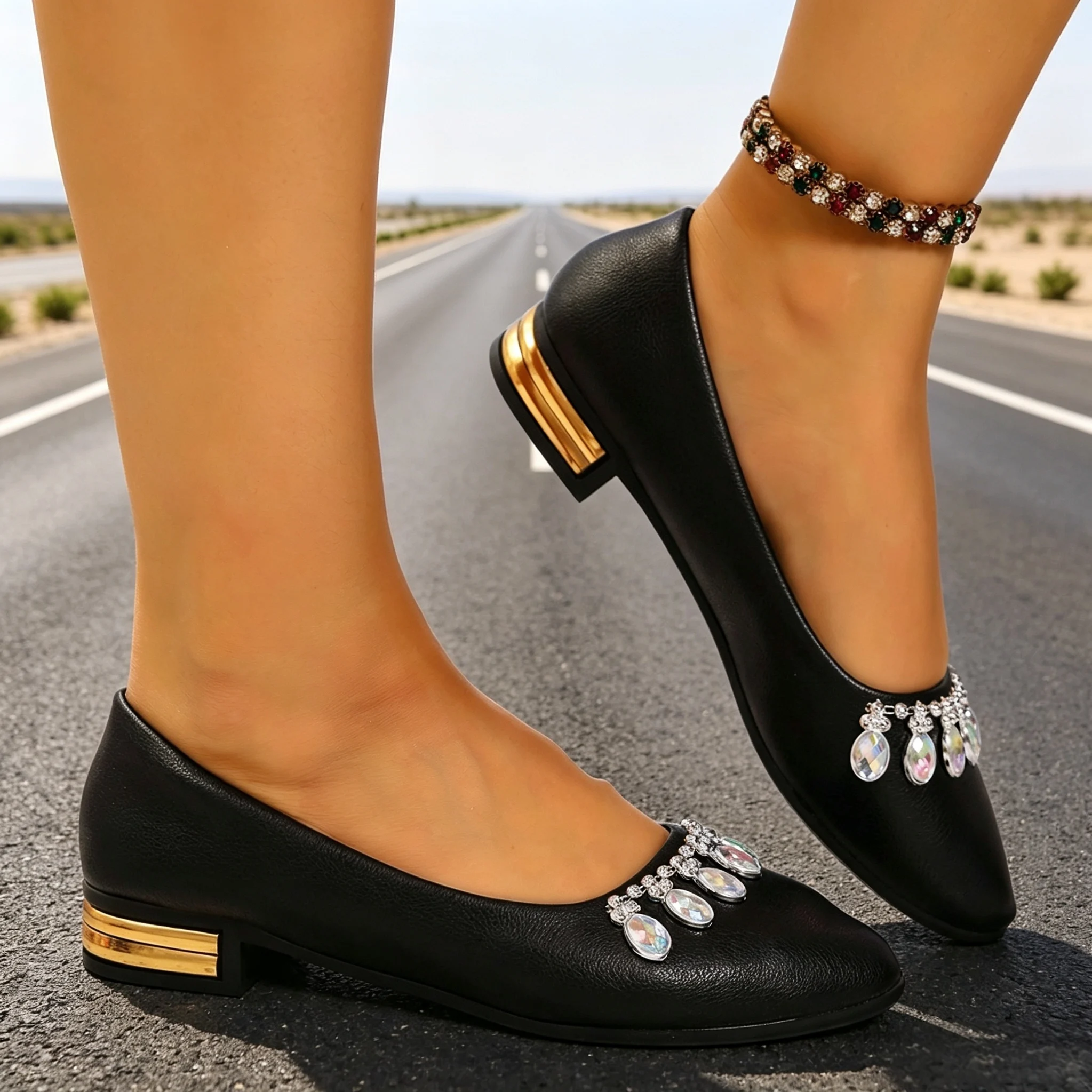 Sapatilhas Femininas de Bico F - Womens Heels avaliação e preço