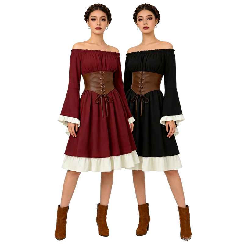 Vestido Midi Medieval Renascen - Midi Dress avaliação e preço